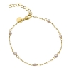 Billede af Aqua Dulce Pearly armbånd forgyldt sølv m. fvp (17 + 3 cm)