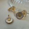 Billede af Lund Copenhagen Marguerit ring 18 mm forgyldt sølv (str. 49-62)