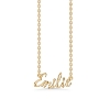 Billede af Studio Z "Name Tag - EMILIE" halskæde forgyldt sølv (40-45 cm)