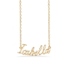 Billede af Studio Z "Name Tag - ISABELLA" halskæde forgyldt sølv (40-45 cm)