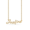 Billede af Studio Z "Name Tag - JOSEFINE" halskæde forgyldt sølv (40-45 cm)