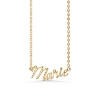 Billede af Studio Z "Name Tag - MARIE" halskæde forgyldt sølv (40-45 cm)
