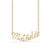 Billede af Studio Z "Name Tag - MATHILDE" halskæde forgyldt sølv (40-45 cm)