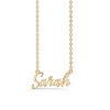 Billede af Studio Z "Name Tag - SARAH" halskæde forgyldt sølv (40-45 cm)