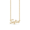 Billede af Studio Z "Name Tag - SOFIA" halskæde forgyldt sølv (40-45 cm)