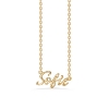 Billede af Studio Z "Name Tag - SOFIE" halskæde forgyldt sølv (40-45 cm)