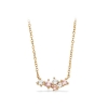 Billede af Scrouples Halskæde rosa/hvid cubic zir. sølv fg. 42 +3 cm