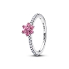 Billede af Pandora Funklende Blomst ring sølv m. pink cz (str. 52)