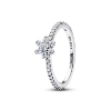 Billede af Pandora Funklende Blomst ring sølv m. cz (str. 60)