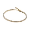 Billede af Pandora Funklende Tennisarmbånd forgyldt metalblanding m. cz (16-20 cm)