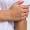 Billede af Studio Z "Serene Clover" armbånd sølv (16+2 cm)
