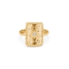 Billede af Studio Z "Liora" ring forgyldt sølv m. cz (str. 50-60)