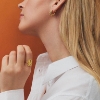 Billede af Studio Z "Liora" ring forgyldt sølv m. cz (str. 50-60)