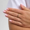 Billede af Studio Z "Elera Small" ring forgyldt sølv m. cz (str. 50-60)