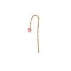 Billede af STINE A Dangling Love Heart Light Pink Enamel ørering forgyldt sølv (1 stk.)