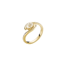 Billede af Lund Copenhagen Marguerit ring 7,5mm forgyldt sølv (str. 60)