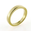 Billede af Båndring kantet massiv, u/sten, br. 4,1 mm. 925s. forgyldt