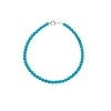 Billede af Jane Kønig Bead Anklet Turquoise ankelkæde sølv (23 cm)