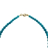 Billede af Jane Kønig Bead Anklet Turquoise ankelkæde forgyldt sølv (23 cm)