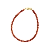 Billede af Jane Kønig Bead Anklet Coral ankelkæde forgyldt sølv (23 cm)