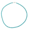 Billede af Jane Kønig Bead Necklace Turquoise halskæde sølv (41 cm)