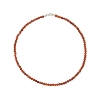 Billede af Jane Kønig Bead Necklace Carnelian halskæde sølv (41 cm)