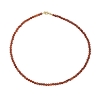 Billede af Jane Kønig Bead Necklace Carnelian halskæde forgyldt sølv (41 cm)