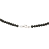 Billede af Jane Kønig Bead Necklace Onyx halskæde sølv (41 cm)
