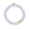 Billede af BAY "Purple Bracelet" armbånd forgyldt stål m. sten