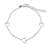 Billede af Aqua Dulce Alma Pearl armbånd sølv m. fvp (17+3 cm)