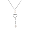 Billede af Aqua Dulce Alma Pearl halskæde sølv m. fvp (45 + 3 cm)