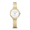 Billede af Bering Classic dameur stål gulddoublé flex-lænke 28mm 3bar
