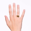 Billede af Maria Black 'Rabbit Mini Signet' ring forgyldt sølv (str. 50-58)