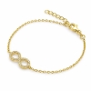 Billede af Belladi "Alva" armbånd forgyldt sølv m. cz (16+3 cm)