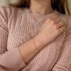 Billede af Belladi "Alva" armbånd forgyldt sølv m. cz (16+3 cm)