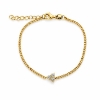 Billede af Belladi "Kimberly" armbånd forgyldt sølv m. cz (16+3 cm)