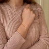 Billede af Belladi "Kimberly" armbånd forgyldt sølv m. cz (16+3 cm)