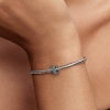 Billede af Pandora Isblå Sten Mellemled charm sølv m. krystal