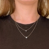 Billede af Belladi "Fabienne" halskæde forgyldt sølv m. cz (37+5 cm)