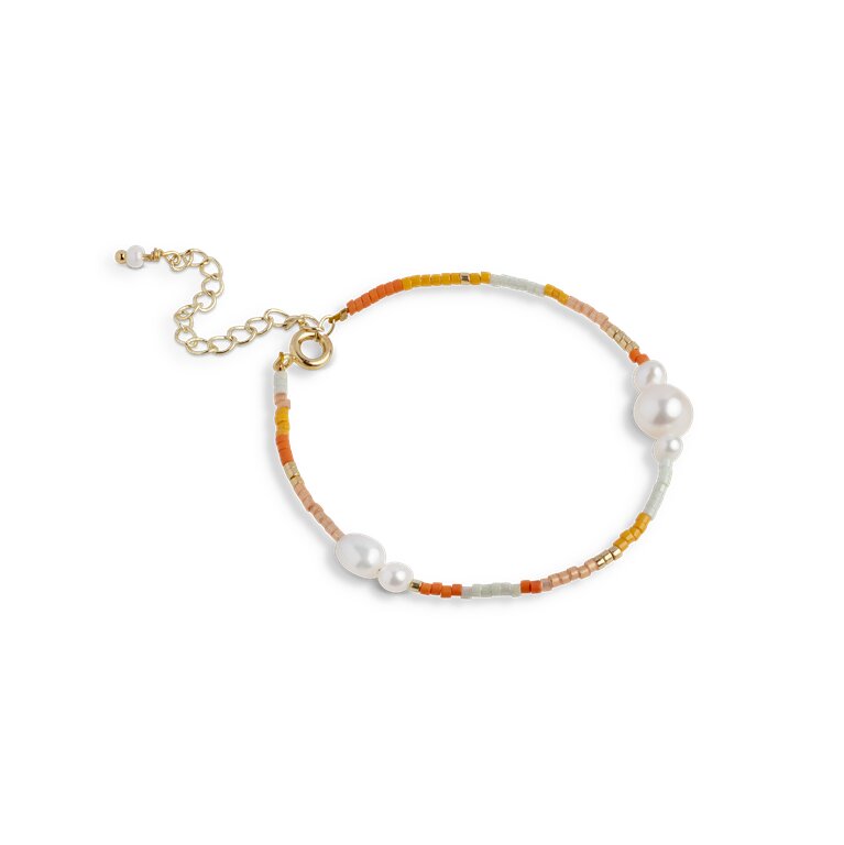 Billede af ENAMEL Copenhagen Petra Coralia armbånd forgyldt stål (15+4cm)