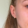 Billede af Belladi "Iris" øreringe forgyldt sølv m. cz
