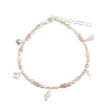 Billede af Aqua Dulce Costa Rose armbånd sølv m. sten + fvp (17+3 cm)