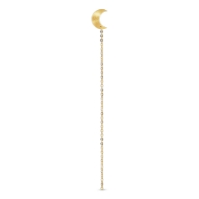 Billede af Jane Kønig Half Moon Chain Stud ørering forgyldt sølv (1 stk) - Venstre
