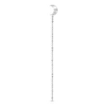 Billede af Jane Kønig Half Moon Chain Stud ørering sølv (1 stk.) - Højre
