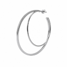 Billede af Jane Kønig Big Double Olympia Hoop ørering stål (1 stk.) - Left
