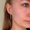 Billede af Belladi "Xenia" øreringe forgyldt sølv m. cz