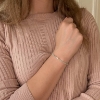 Billede af Belladi "Nora" armbånd sølv m. sten + fvp (16-24 cm)