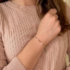 Billede af Belladi "Vera" armbånd sølv m. sten + fvp (16-24 cm)