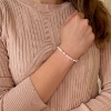 Billede af Belladi "Dina" armbånd sølv m. fvp (17,5+3 cm)
