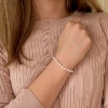 Billede af Belladi "Diana" armbånd sølv m. fvp (17,5+3 cm)
